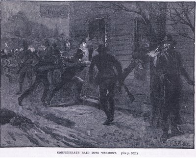 Incursión confederada en Vermont 1865 d.C. de William Barnes Wollen